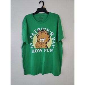 Nickelodeon Garfield Sz XL St. Patrick's Day How Fun T-Shirt New